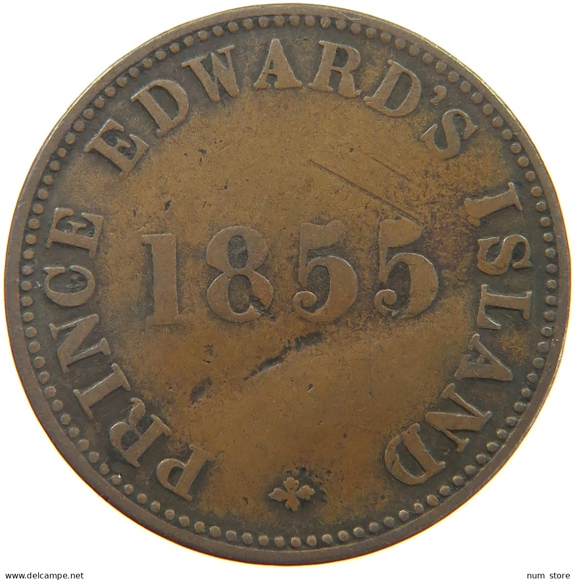 PRINCE EDWARD ISLAND TOKEN 1855 TOKEN 1855 SELF GOVERNMENT TRADE #c071 0493 - Canada