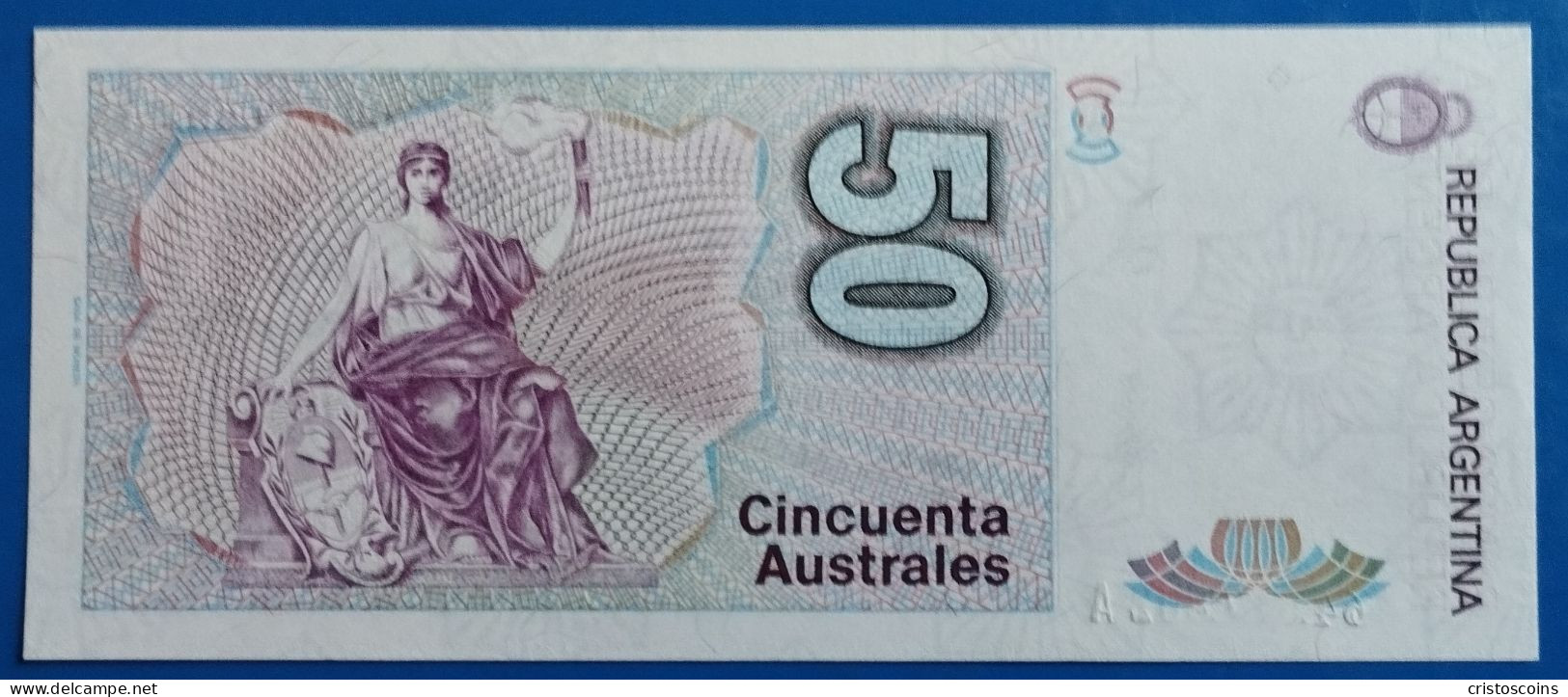 Argentina 50 Australes 1986/1989(ND) P326b FDS/UNC (B/1-63 - Argentine