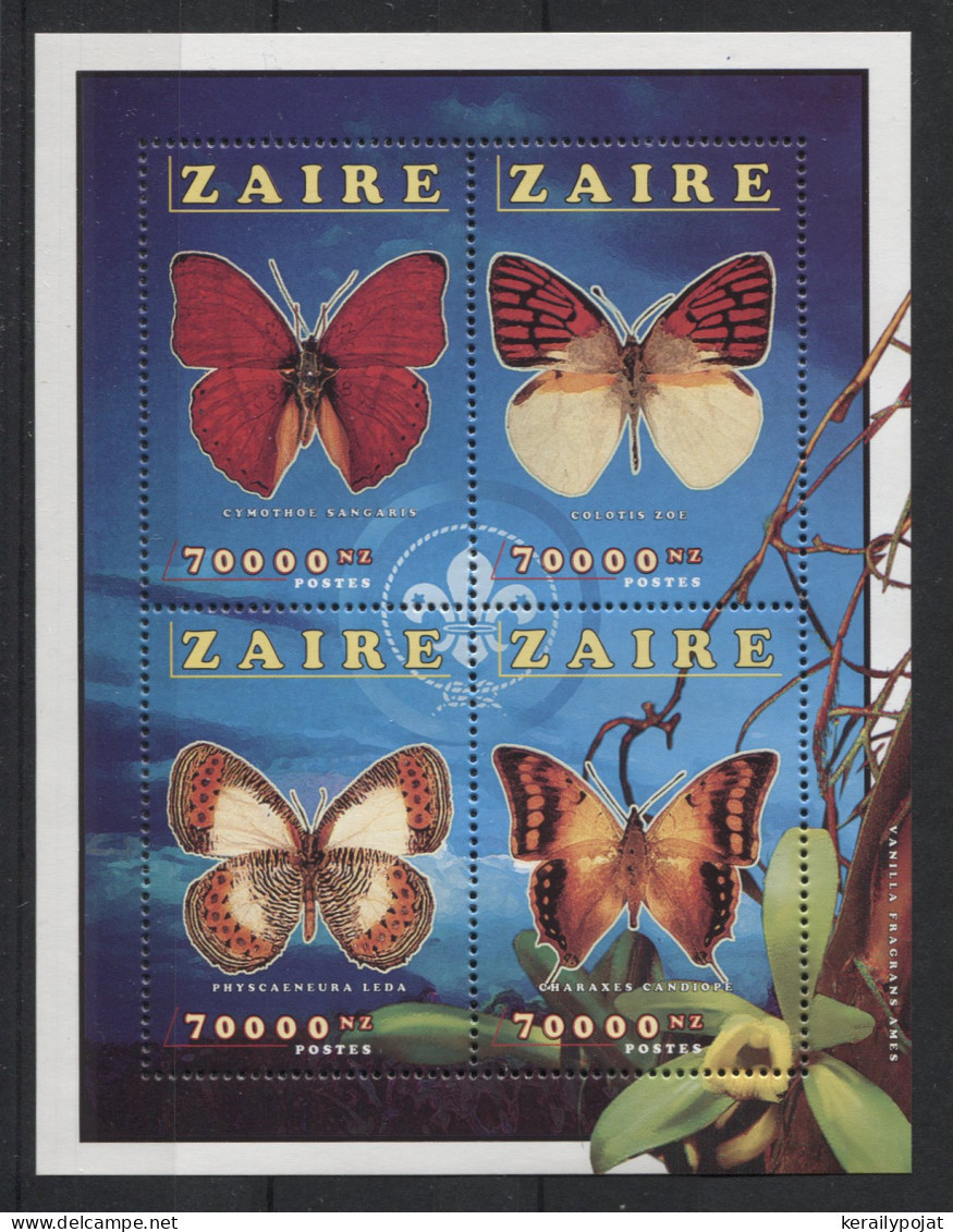 Zaire - 1996 Butterflies Kleinbogen MNH__(TH-22763) - Nuovi