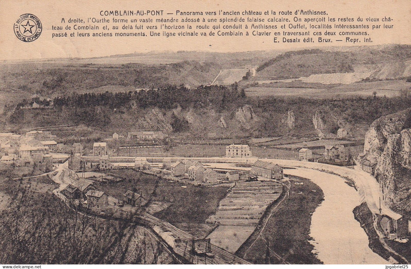 BDL Comblain Au Pont Panorama Vers L Ancien Chateau Et La Route D Anthisnes - Comblain-au-Pont