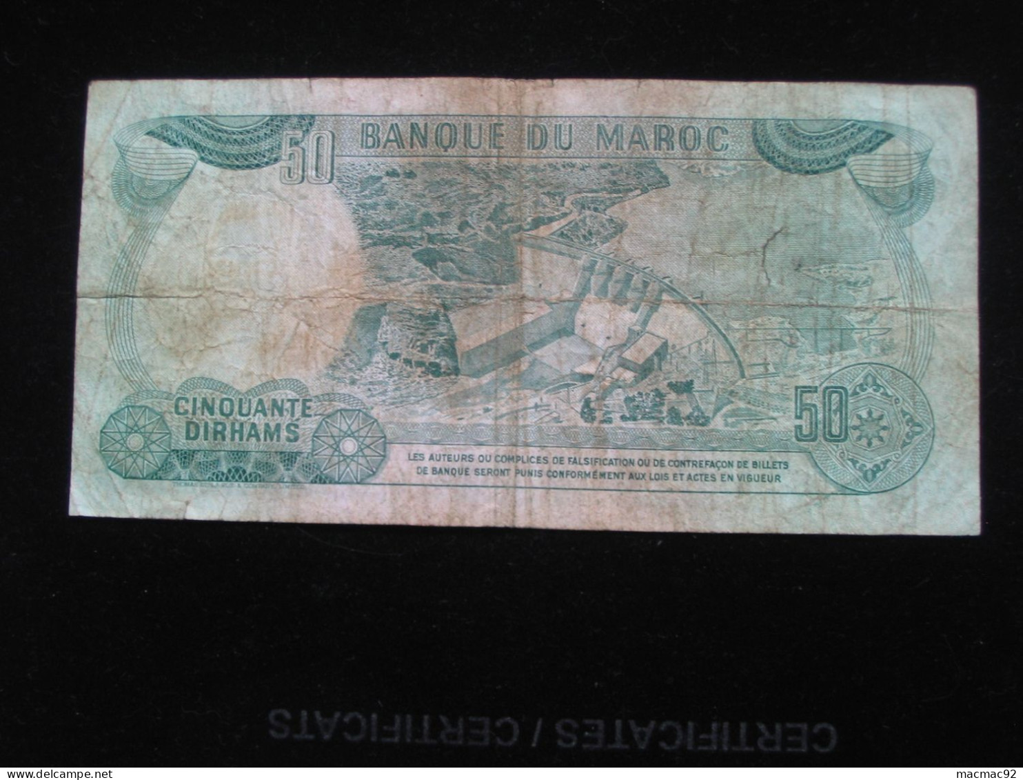 50 Dirhams 1970-1390 Maroc - Banque Du Maroc **** EN ACHAT IMMEDIAT **** - Morocco