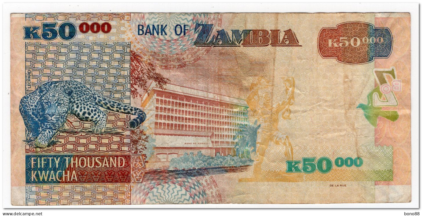 ZAMBIA,50000 KWACHA,2010,P.48f,aVF - Zambie