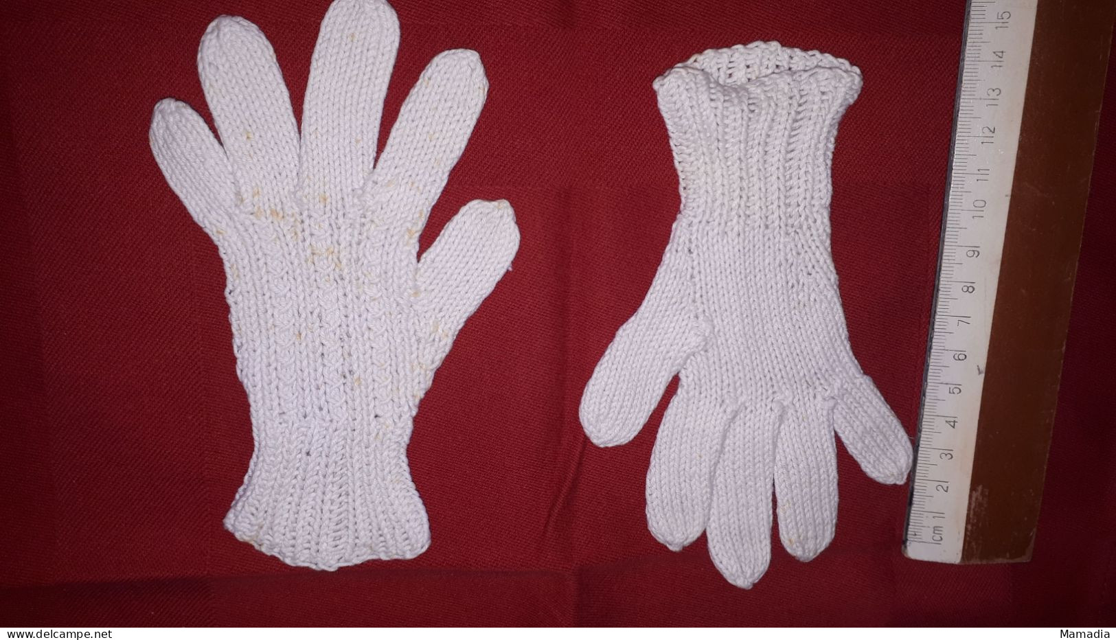 GANTS ANCIENS ENFANTS UNISEXES 1 à 3 ANS COTON FANTAISIE - 1900-1940