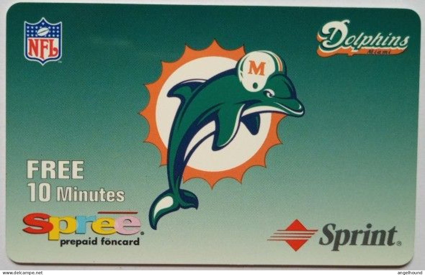 USA Sprint 10 Minutes Prepaid - NFL Miami Dolphins - Sprint