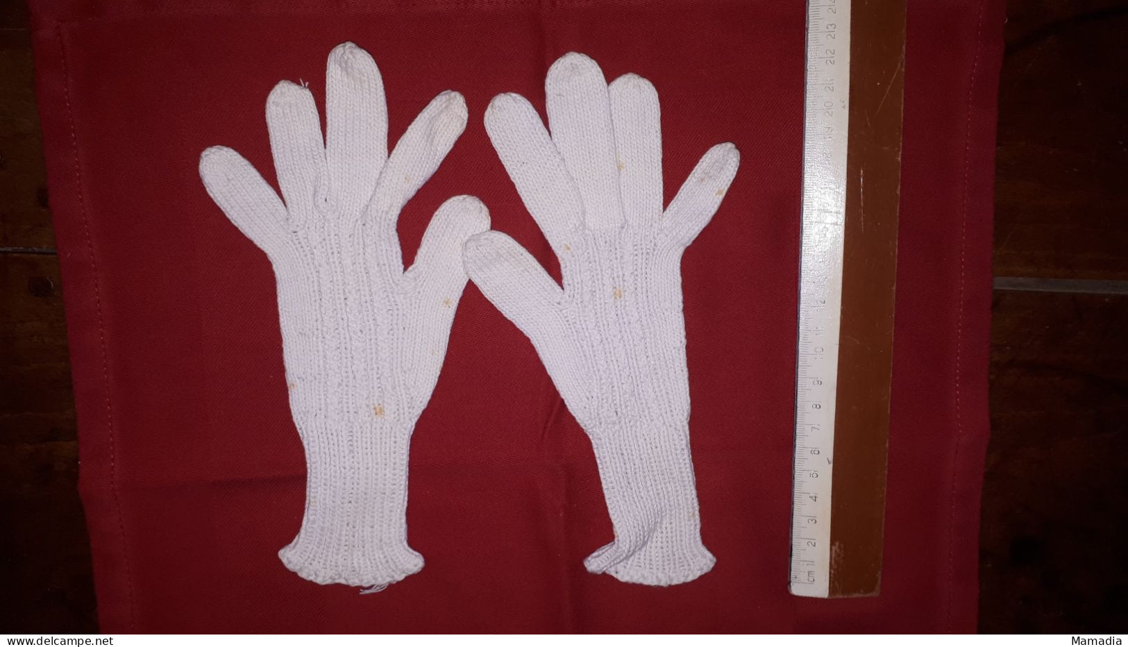 GANTS ANCIENS ENFANTS UNISEXES 6 à 8 ANS COTON FANTAISIE - 1900-1940