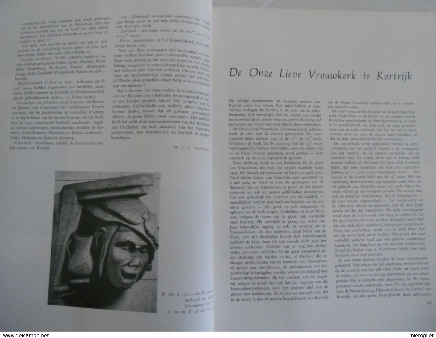 KORTRIJK En De LEIE - Themanummer Tijdschrift WEST-VLAANDEREN 1958 Nr 5 Kerk Kunst Cultuur Letterkunde Architectuur - Otros & Sin Clasificación