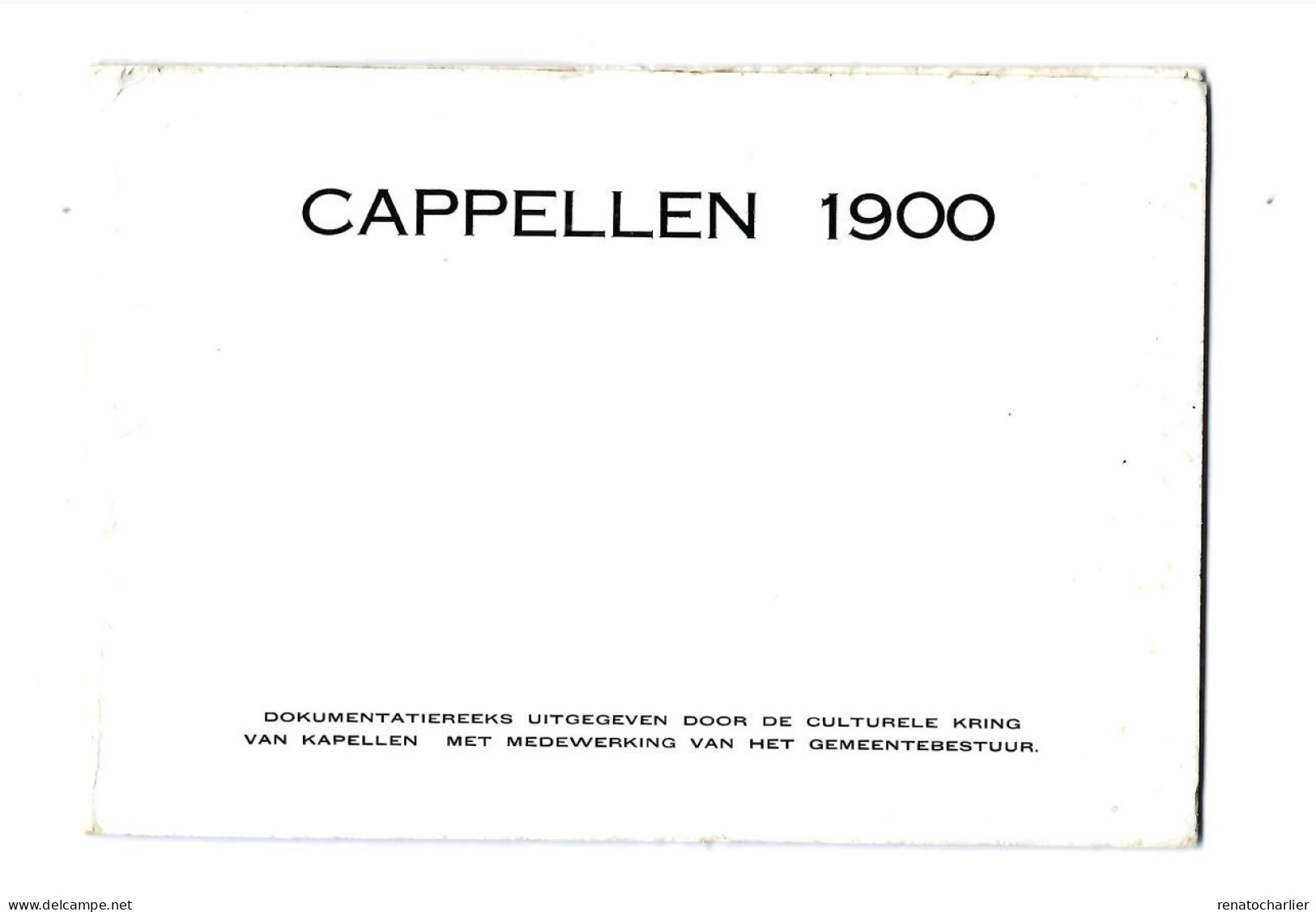 Série De 6 Cartes.Culturele Kring Van Kapellen .Reproductions. - Kapellen