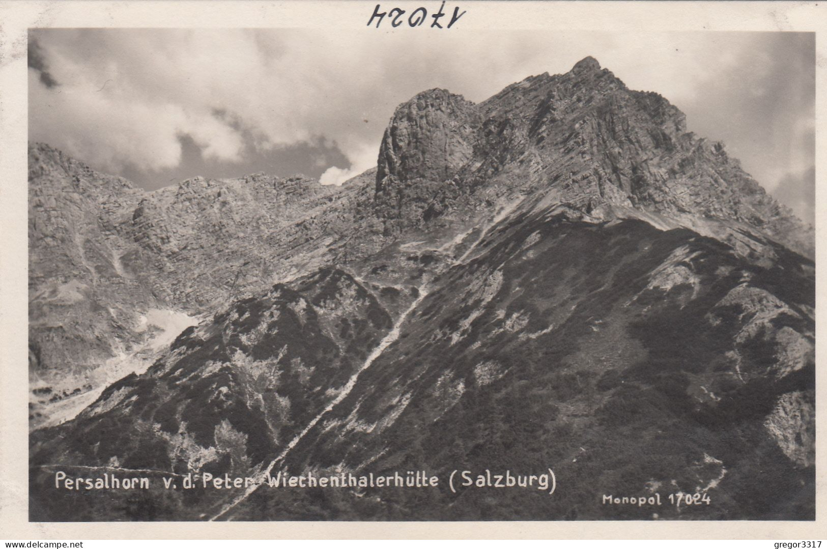 D8181) SAALFELDEN - Persalhorn V. D. Peter Wiechenthalerhütte - Salzburg - Tolle S/W FOTO AK - Saalfelden