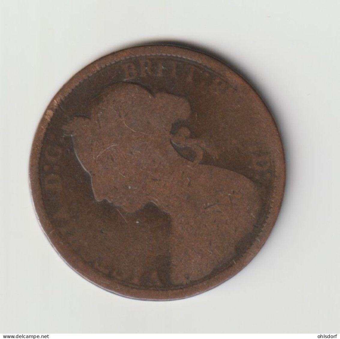 GREAT BRITAIN 1891: 1/2 Penny, KM 754 - C. 1/2 Penny