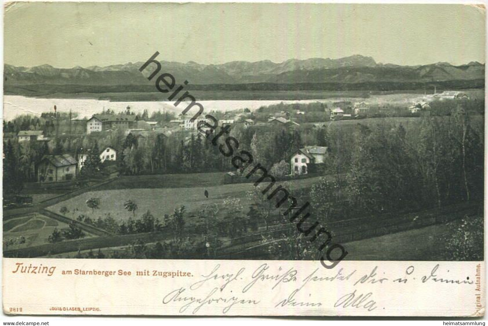 Tutzing Am Starnberger See - Verlag Louis Glaser Leipzig - Gel. 1903 - Tutzing