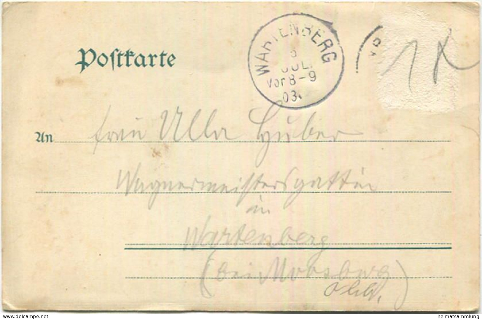 Tutzing Am Starnberger See - Verlag Louis Glaser Leipzig - Gel. 1903 - Tutzing