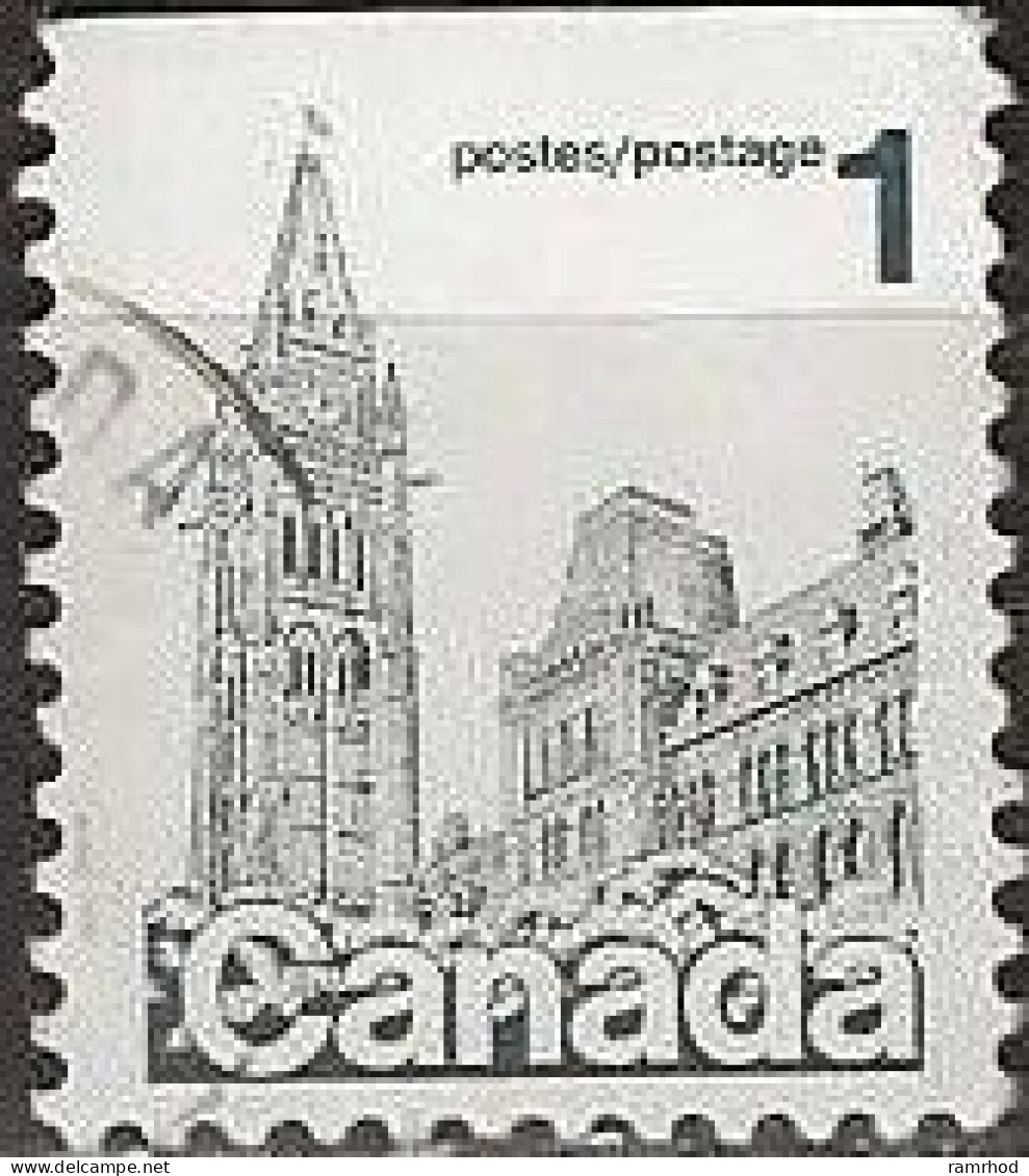CANADA 1977 Houses Of Parliament - 1c - Blue FU - Oblitérés