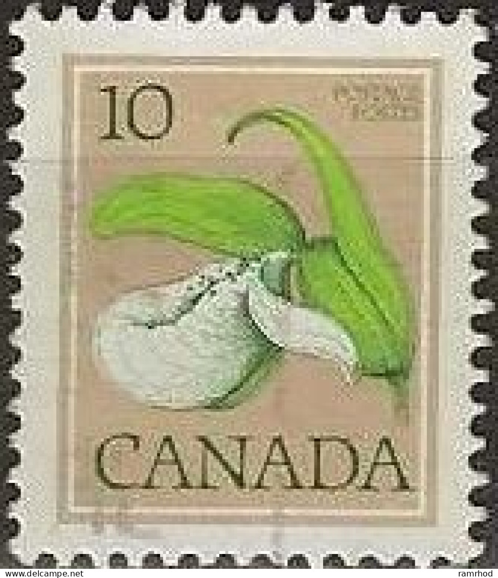 CANADA 1977 Franklin's Lady Slipper Orchid - 10c. - Multicoloured FU - Oblitérés