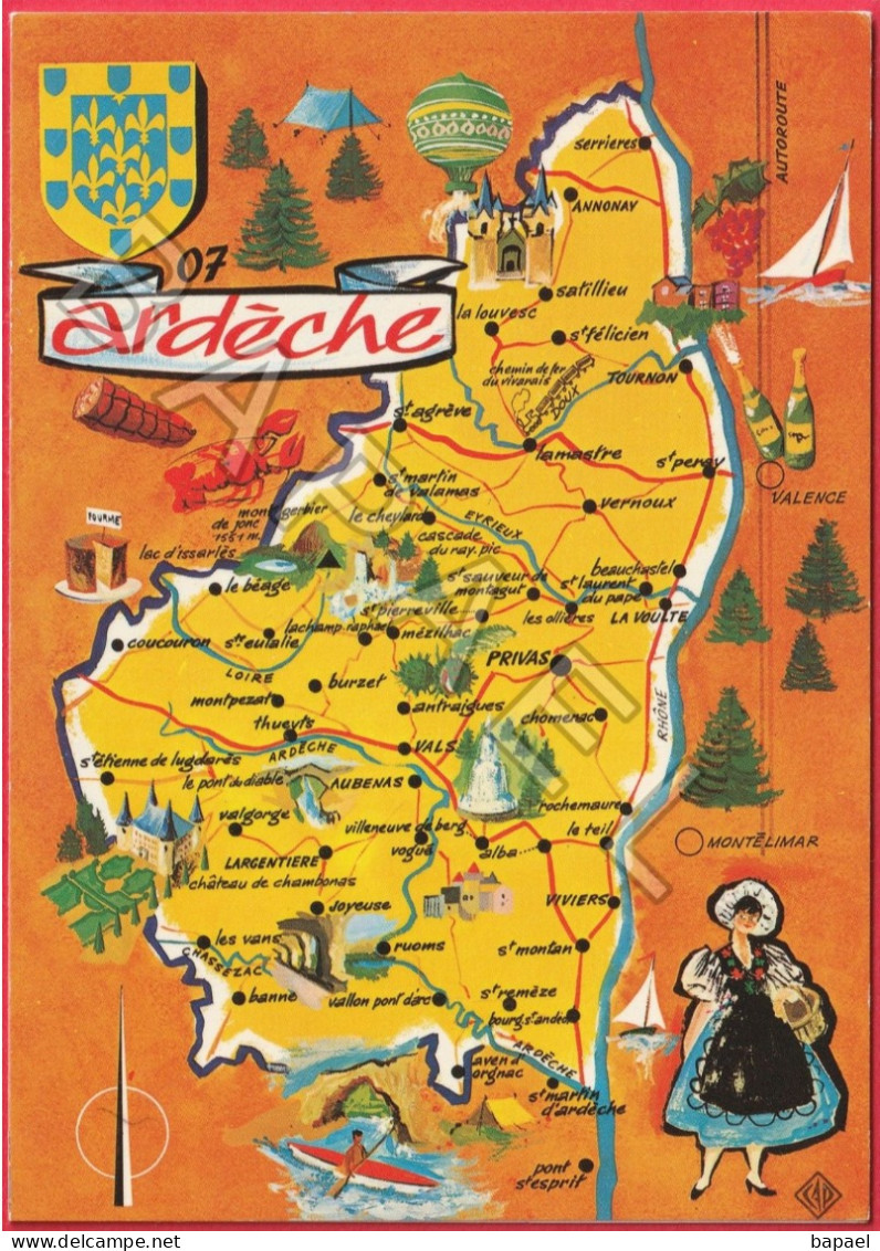 Rhône-Alpes-Auvergne - Département De L'Ardèche (Vivarais) - Rhône-Alpes