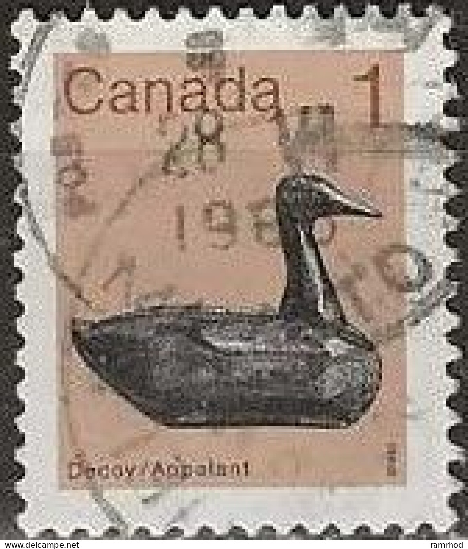 CANADA 1982 Heritage Artefacts - 1c - Decoy FU - Used Stamps