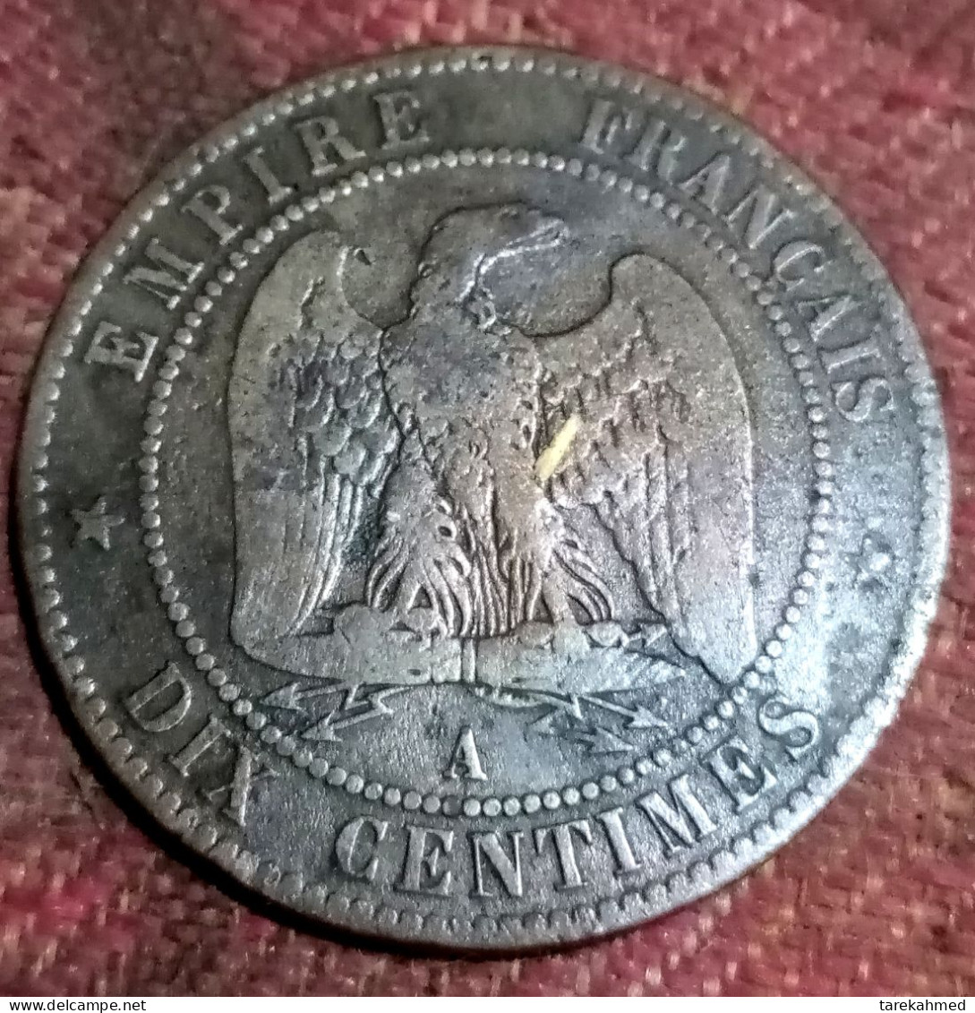 FRANCE 5 CENTIMES 1853 W, Napoleon On III, Perfect Agouza - 10 Centimes
