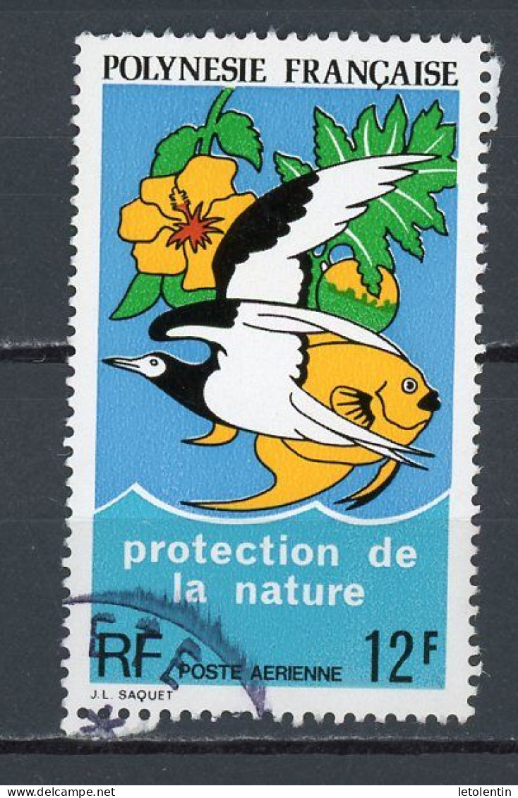 POLYNESIE - PROTECTION DE LA NATURE - POSTE AERIENNE - N° Yt 82 Obli. - Oblitérés