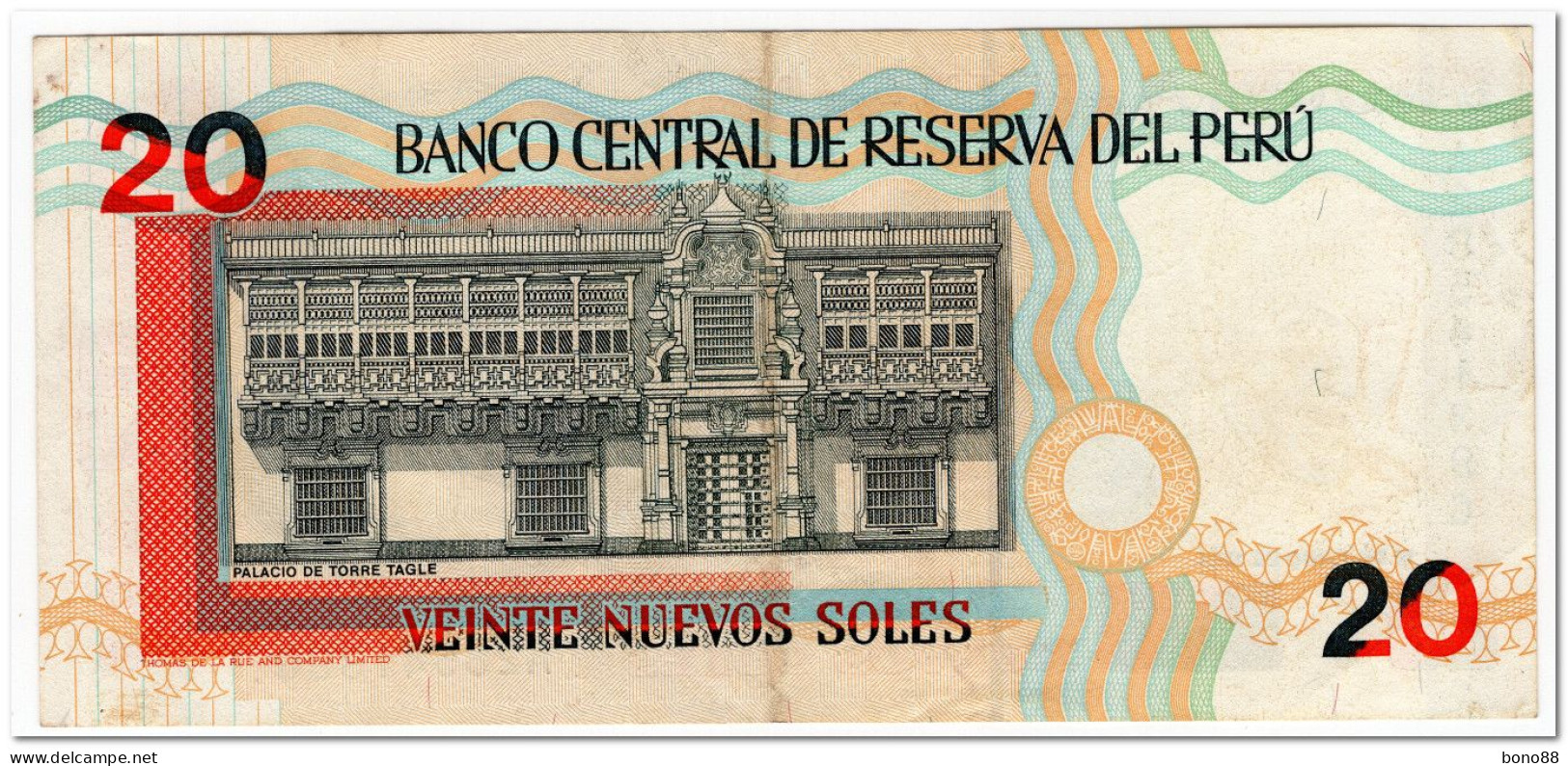 PERU,20 NUEVOS SOLES,1994,P.158,VF-XF - Pérou