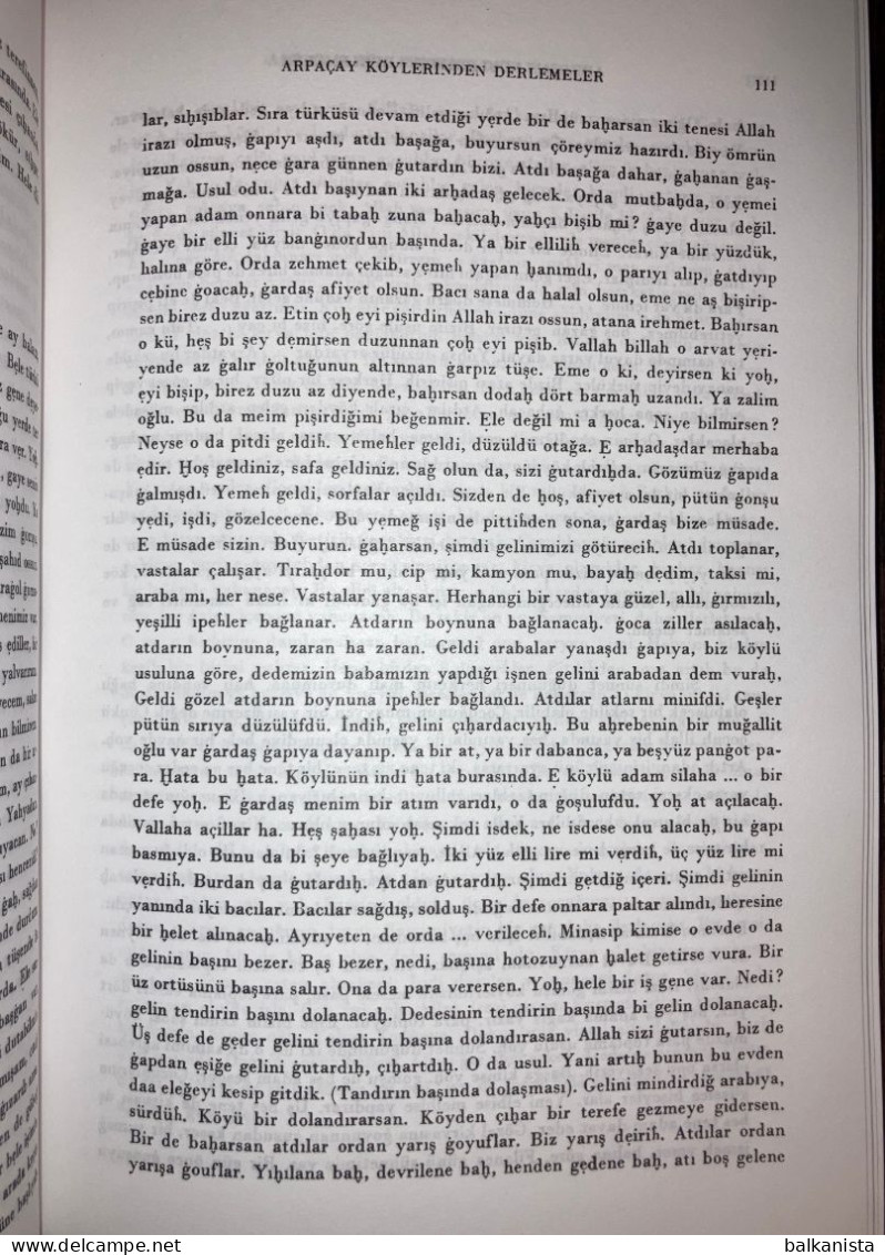 Arpacay Koylerinden Derlemeler Kars Turkish Dialect Linguistic - Cultura