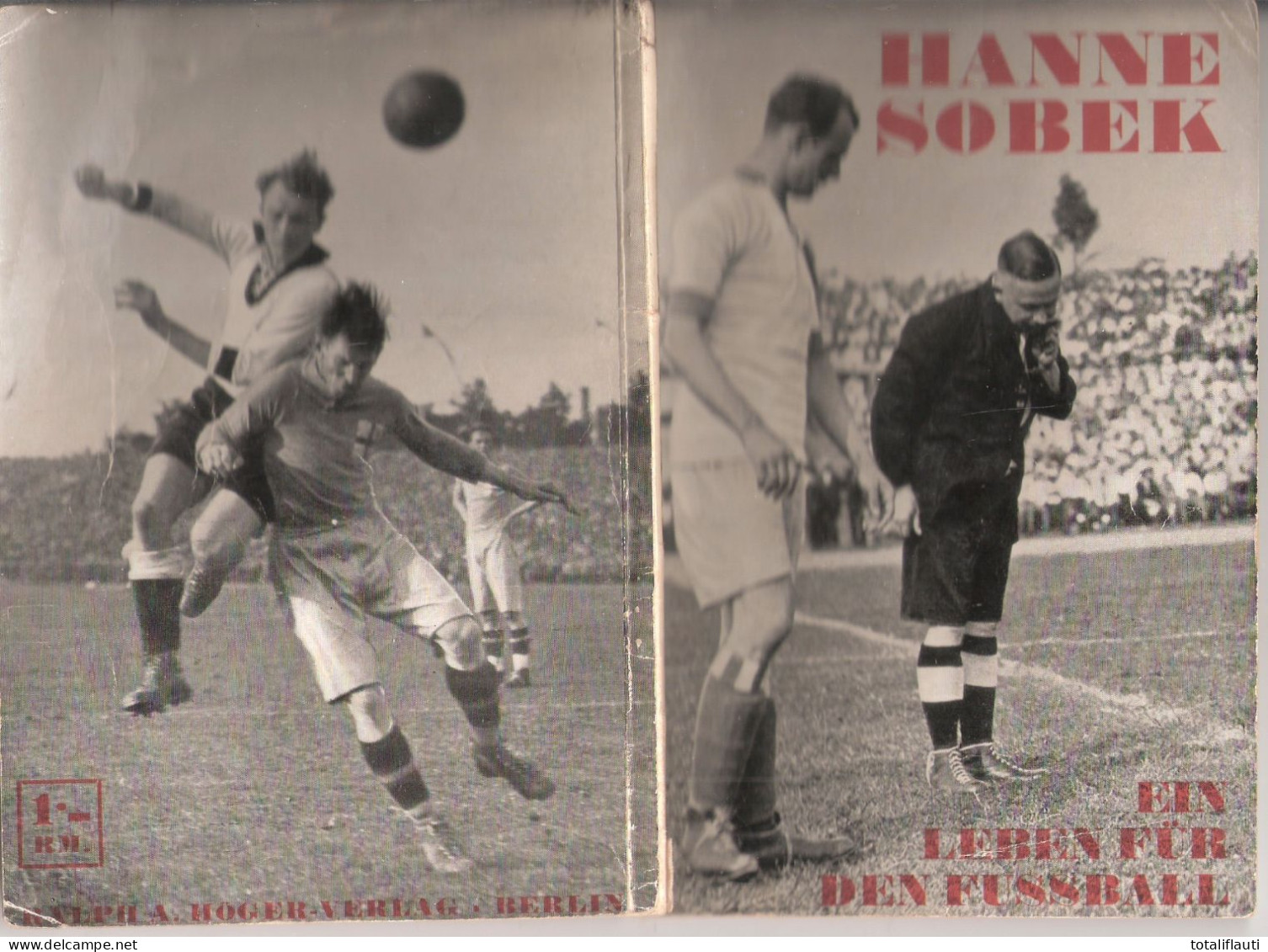 FUSSBALL HANNE SOBECK Hertha BSC Berlin Ein Leben Für Den Fussball Broschur 12x16,5 Cm 1931 50 Seiten Höger Verlag - Sport