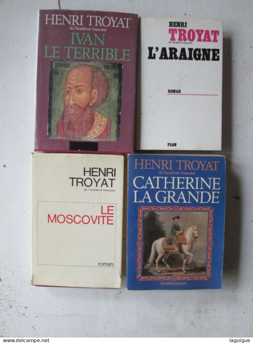 LOT DE 4 LIVRES HENRI TROYAT - Lots De Plusieurs Livres