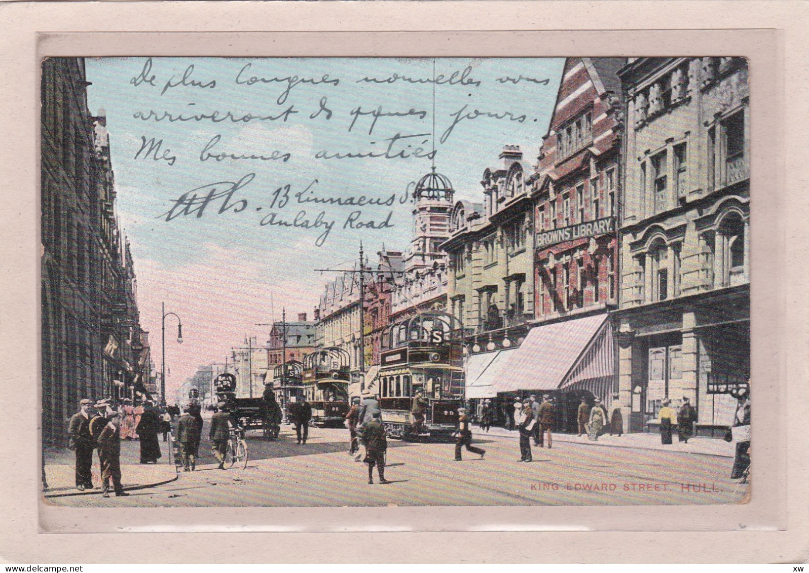 ROYAUME-UNI - ANGLETERRE - YORKSHIRE - HULL - King Edward Street - Animation - A 2456 - Hull