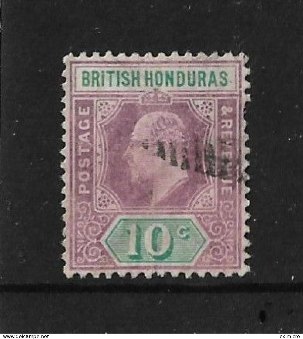 BRITISH HONDURAS 1907 10c SG 87 FINE USED Cat £25 - British Honduras (...-1970)