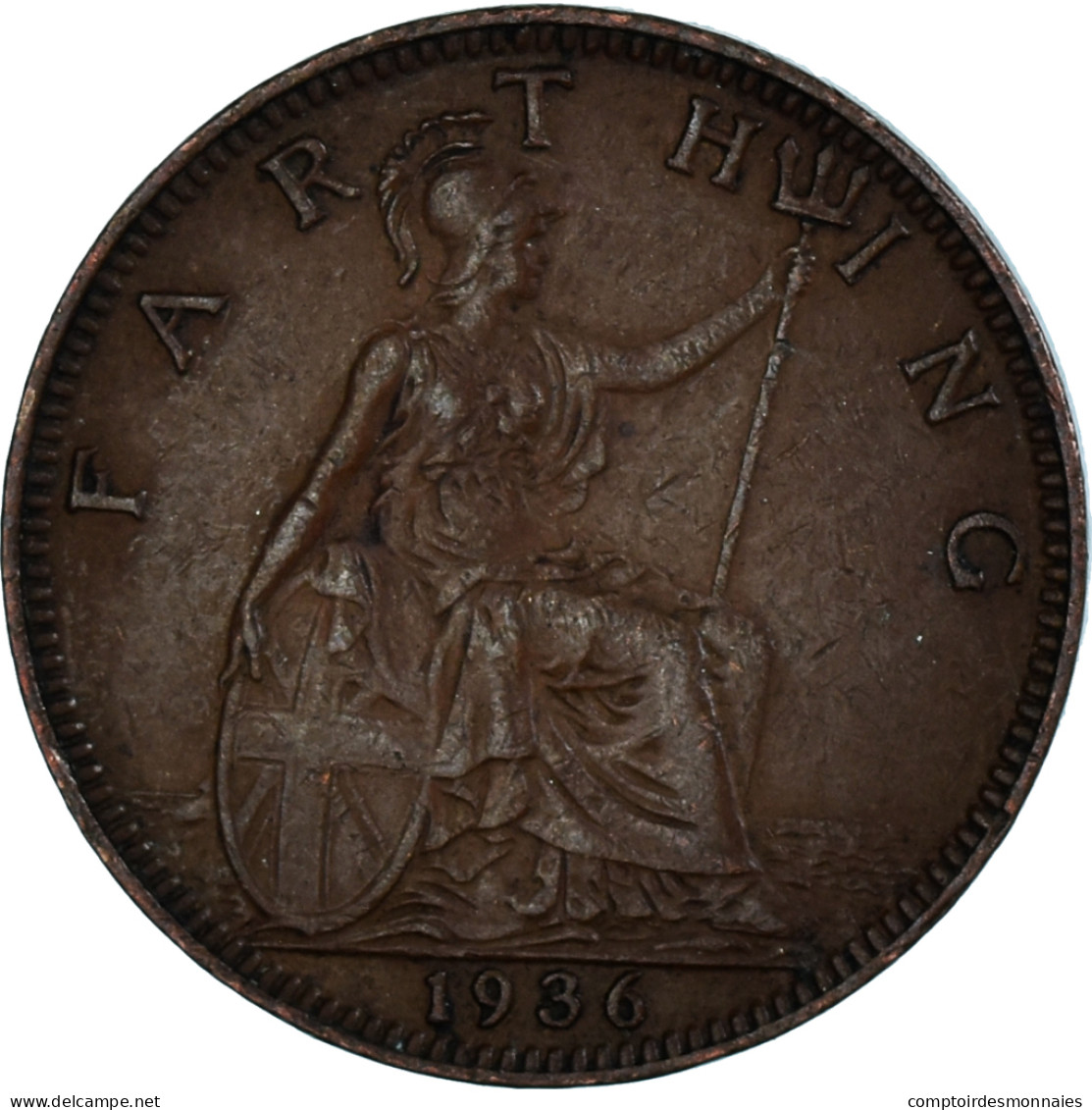 Monnaie, Grande-Bretagne, Farthing, 1936 - B. 1 Farthing