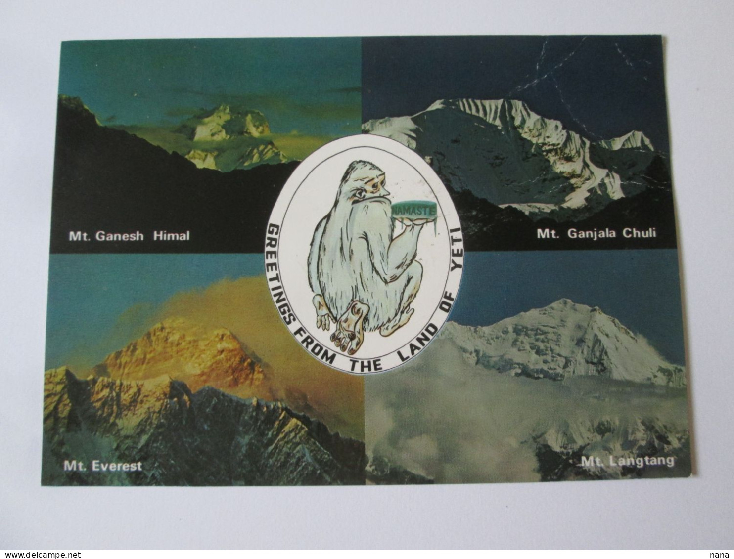 Nepal,le Pays Du Yeti C.post.1983 Bel Affranchissement 5 Timbres/Nepal The Land Of Yeti Pos.1983 Nice Franking 5 Stamps - Nepal
