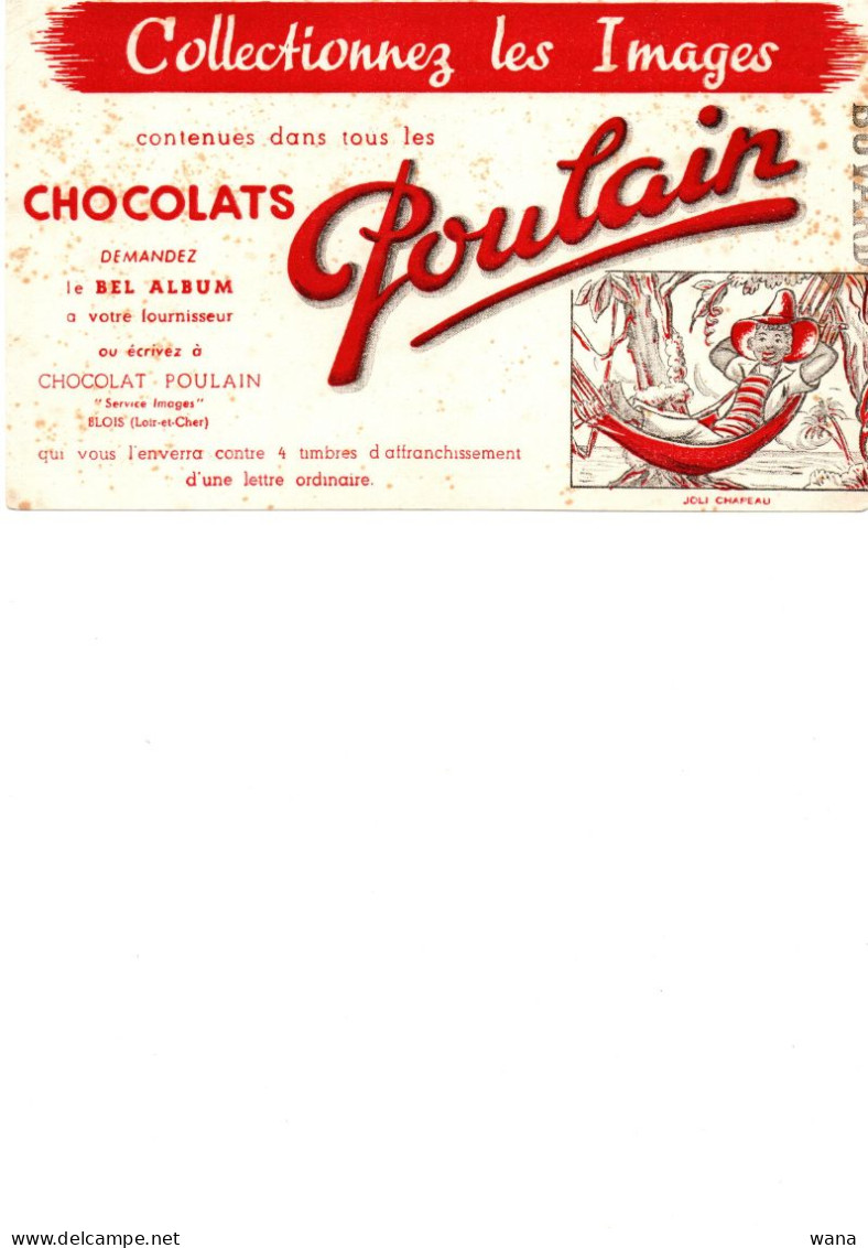 Buvard Poulin Chocolat Joli Chapeau - Chocolat