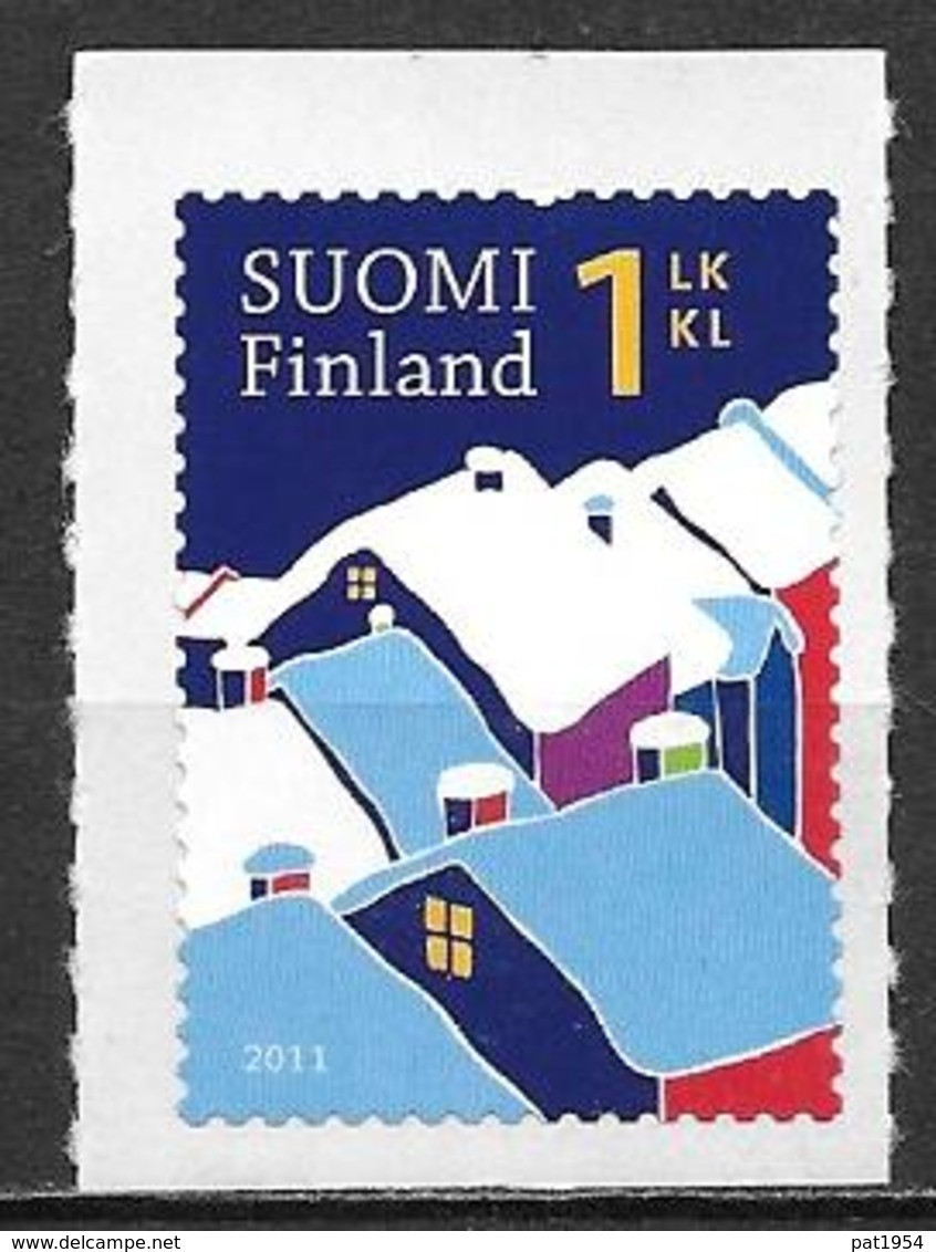 Finlande 2011 Neuf N°2100 Timbre De Voeux Avec Maisons Enneigées - Unused Stamps