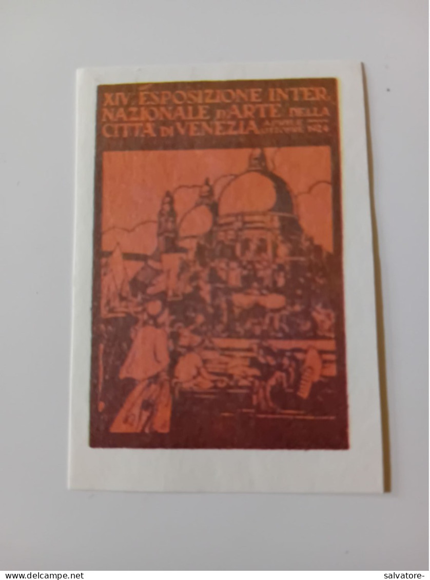 MARCA DA BOLLO ESPOSIZIONE INTERNAZIONALE D'ARTE VENEZIA - NUOVA - Fiscales