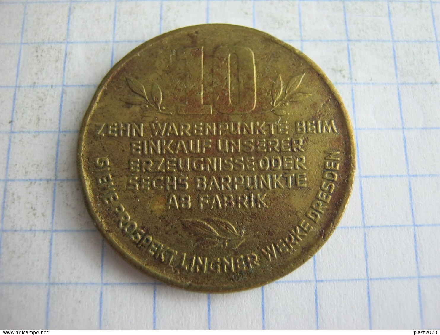 Germany Trade Token 10 Warenpunkte ( Linger Werke Dresden 1932 ) - Professionnels/De Société