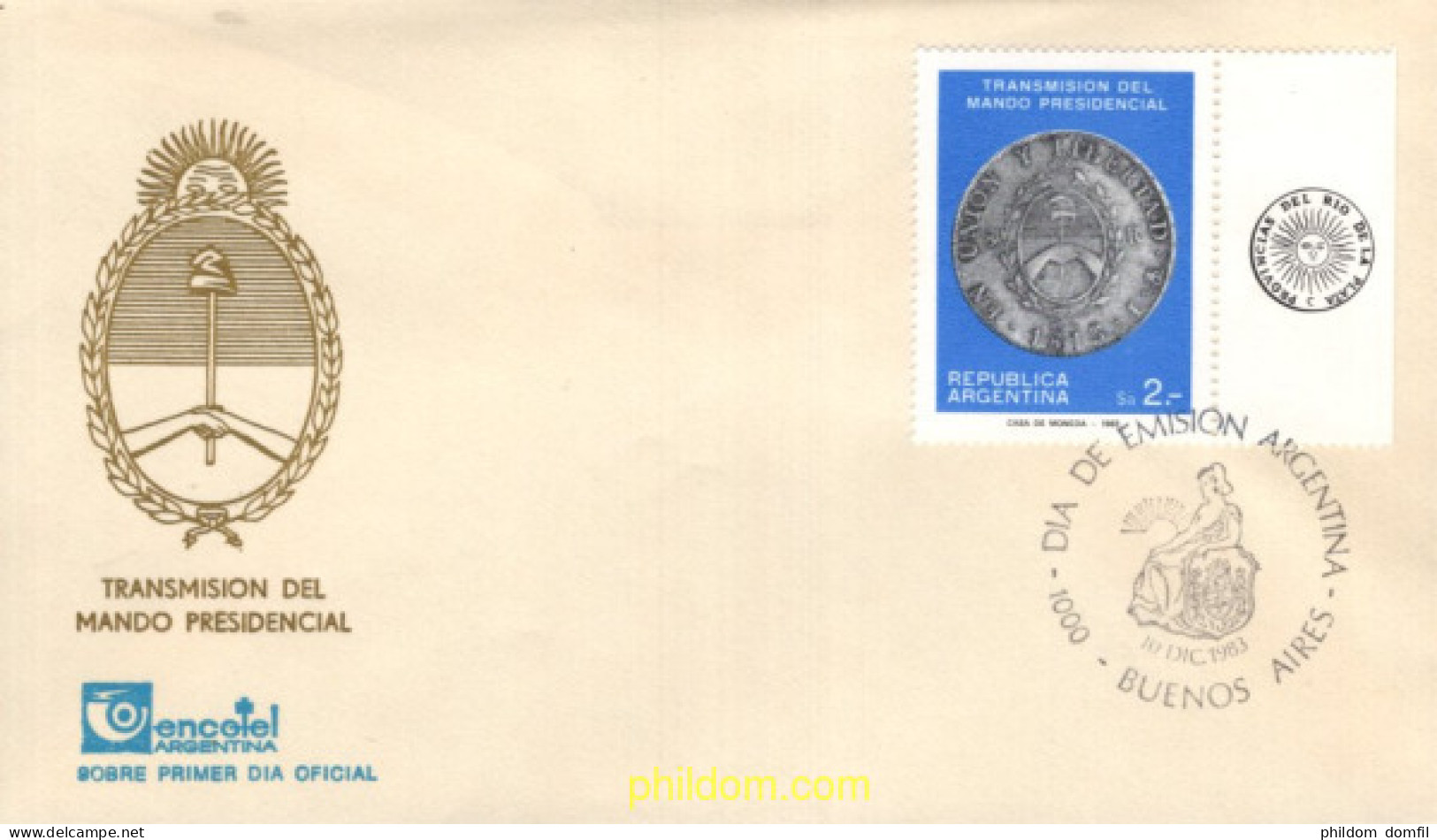 716182 MNH ARGENTINA 1983 TRNSMISION DEL MANDATO PRESIDENCIAL - Ungebraucht