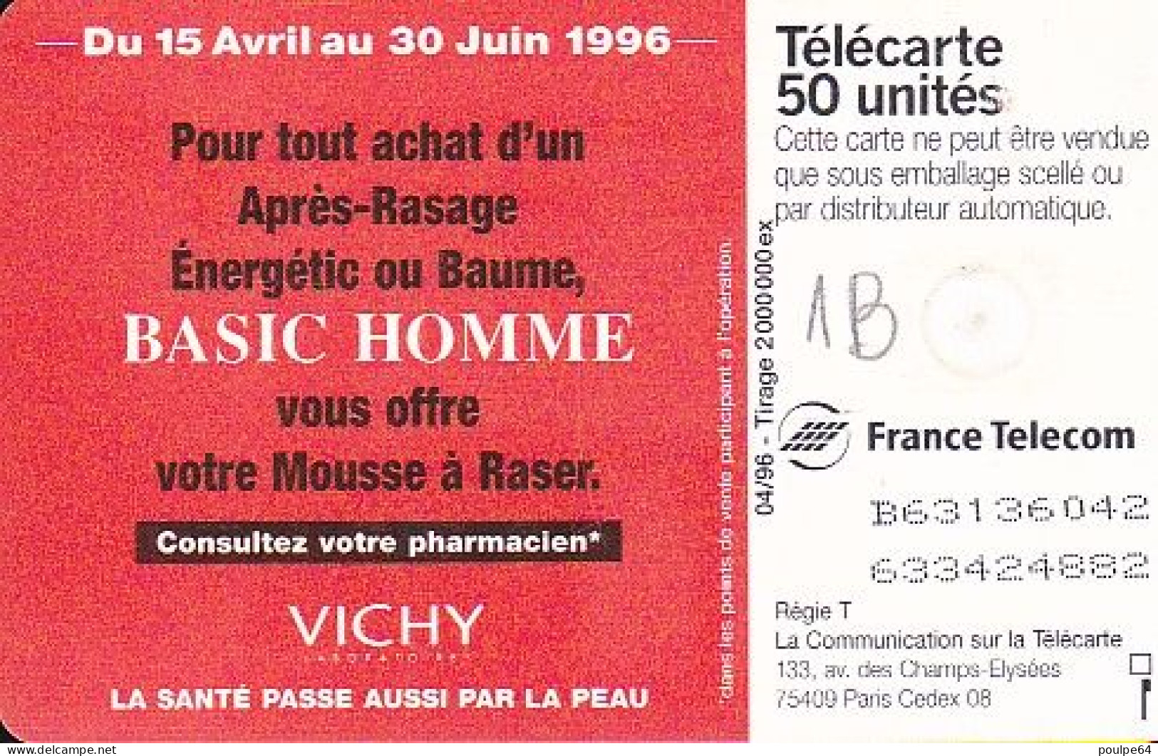 F636A 04/1996 - BASIC HOMME - 50 GEM1B - 1996