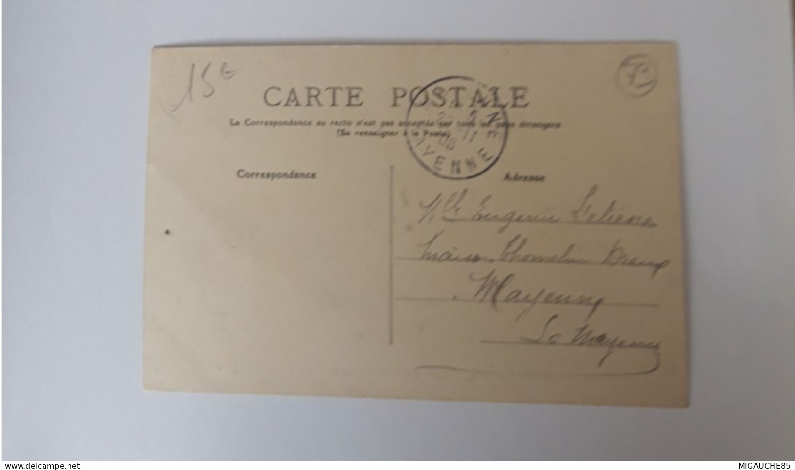 Carte  Postale   COULONGES  SUR L AUTIZE  TOUR DE  L Eglise  1906 - Coulonges-sur-l'Autize