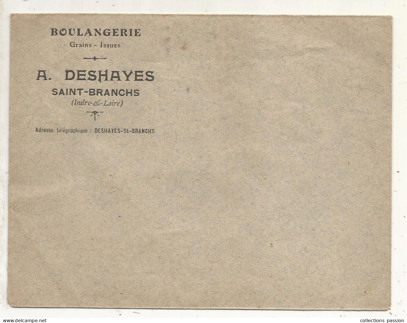 Enveloppe Commerciale, Publicité, Boulangerie A. Deshayes, Saint Branchs, Indre Et Loire, Frais Fr 1.55 E - Alimentos