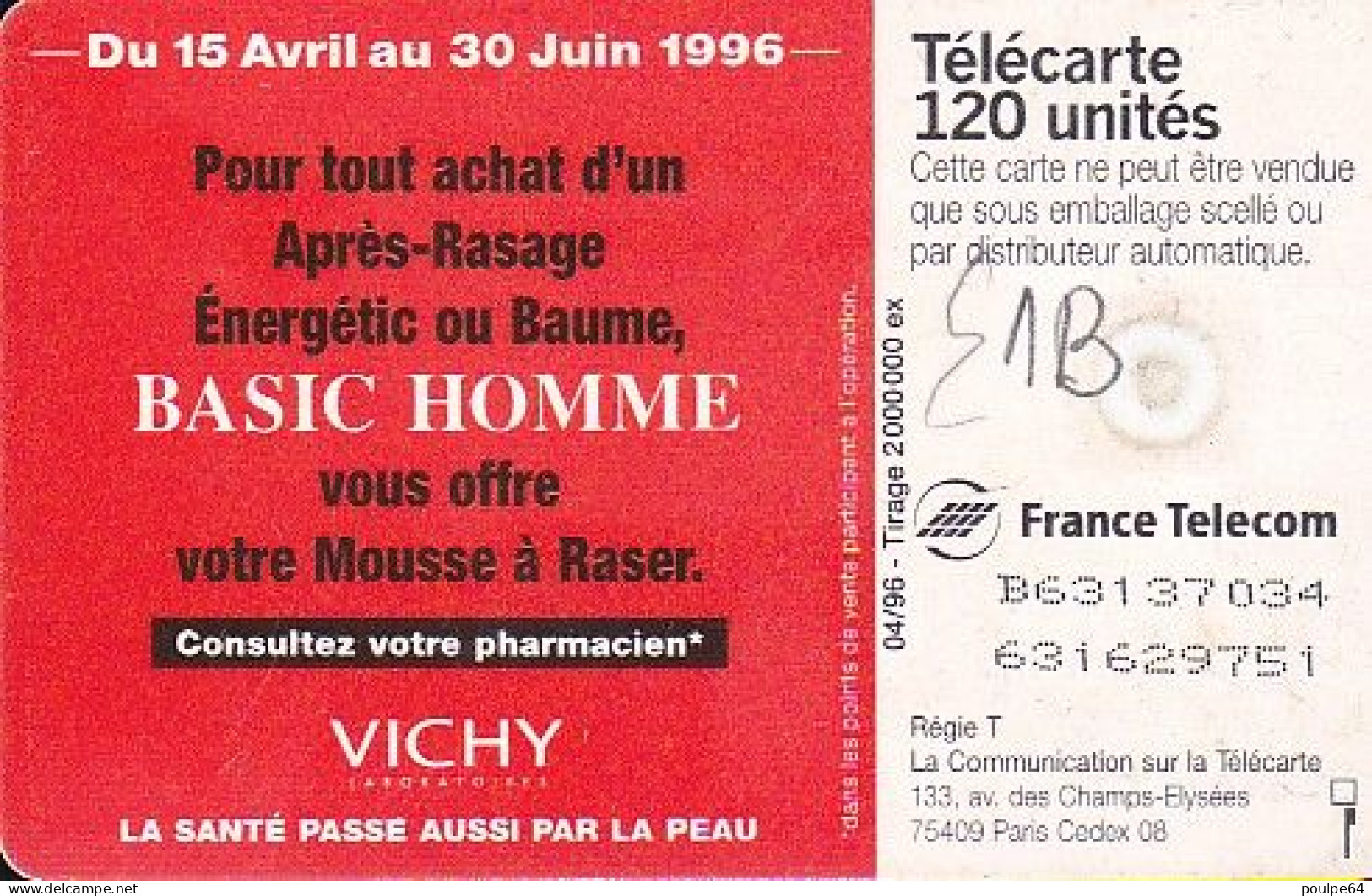 F637A 04/1996 - BASIC HOMME - 50 GEM1B - 1996