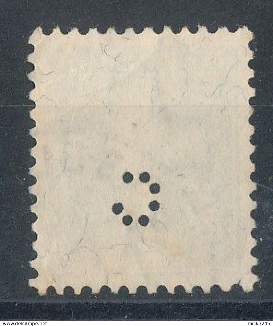 Suisse N°136 (o)  Perforé C - Perfins