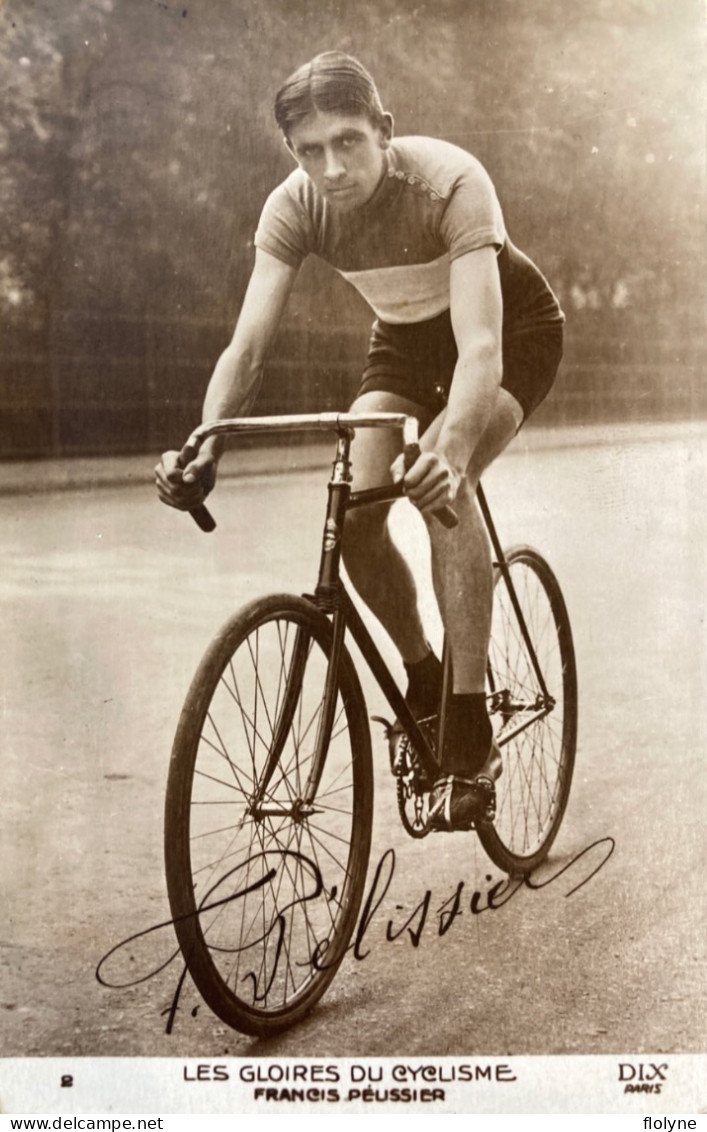 Cyclisme - Carte Photo - Cycliste Francis PÉLISSIER Né à Paris - Tour De France - Cachet Unis Sport Au Dos - Vélo - Cyclisme