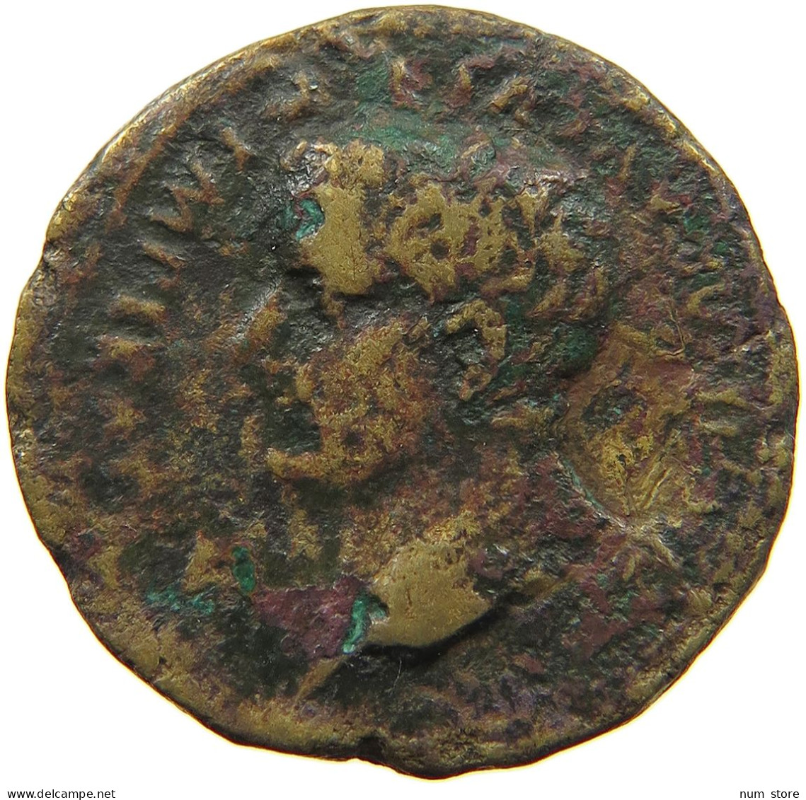 ROME EMPIRE AE SEMIS  Tiberius (4-37) ALTAR LUGDUNUM #t117 0065 - The Julio-Claudians (27 BC Tot 69 AD)