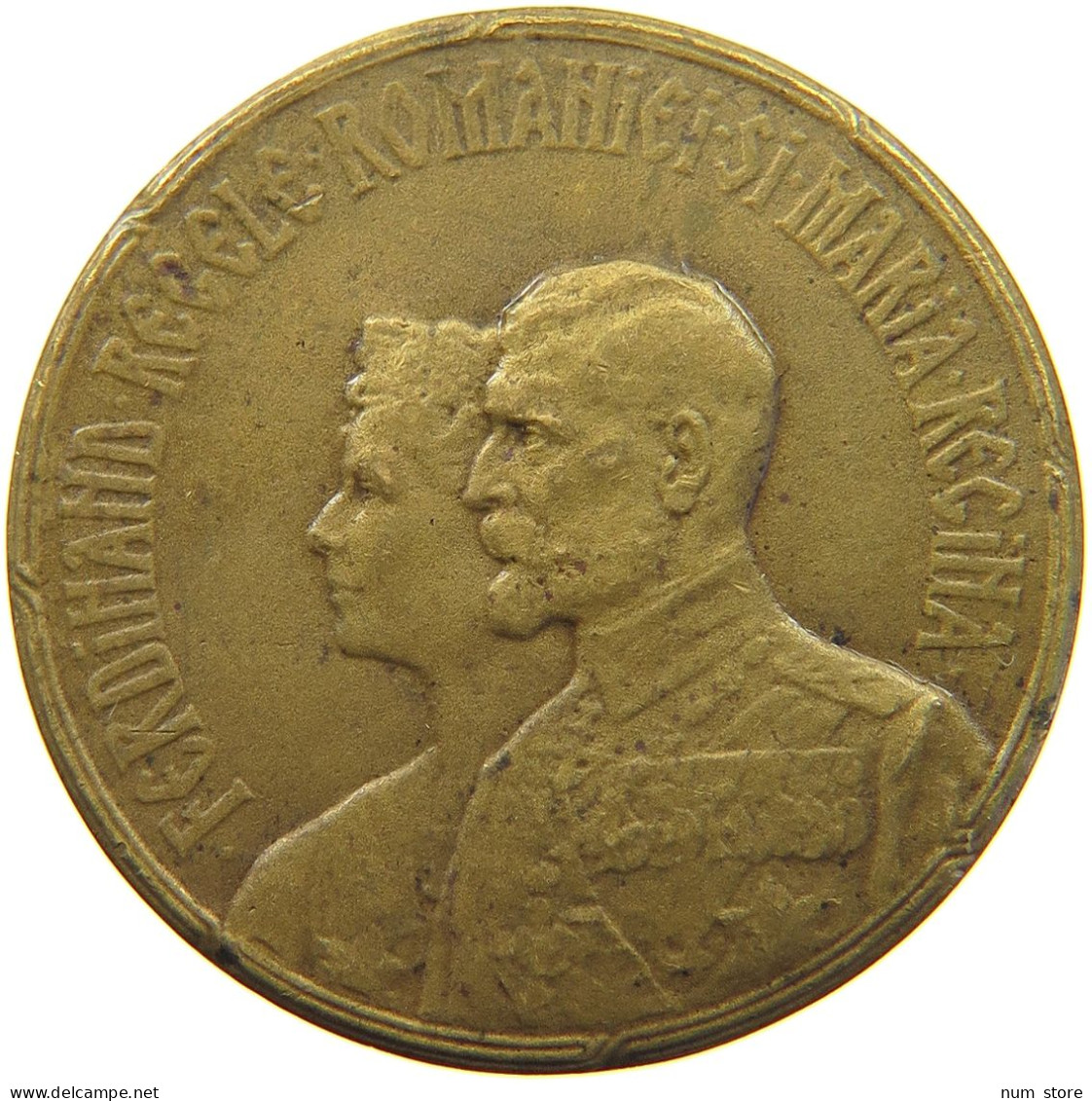 ROMANIA MEDAL 1922 FERDINAND MARIA CORONATION MEDAL #t077 0537 - Roumanie