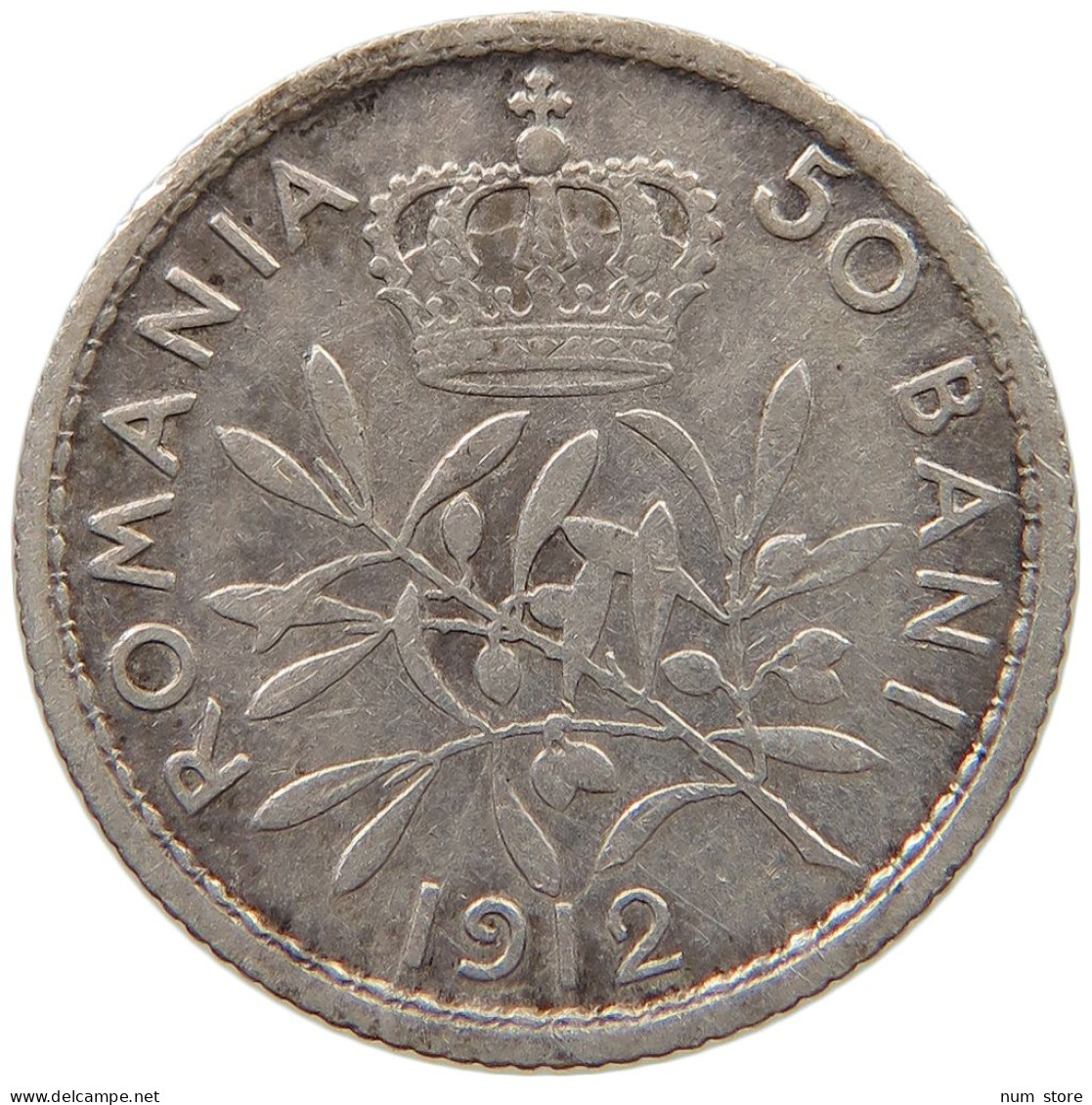ROMANIA 50 BANI 1912 Carol I. 1866-1914 #c019 0085 - Roumanie