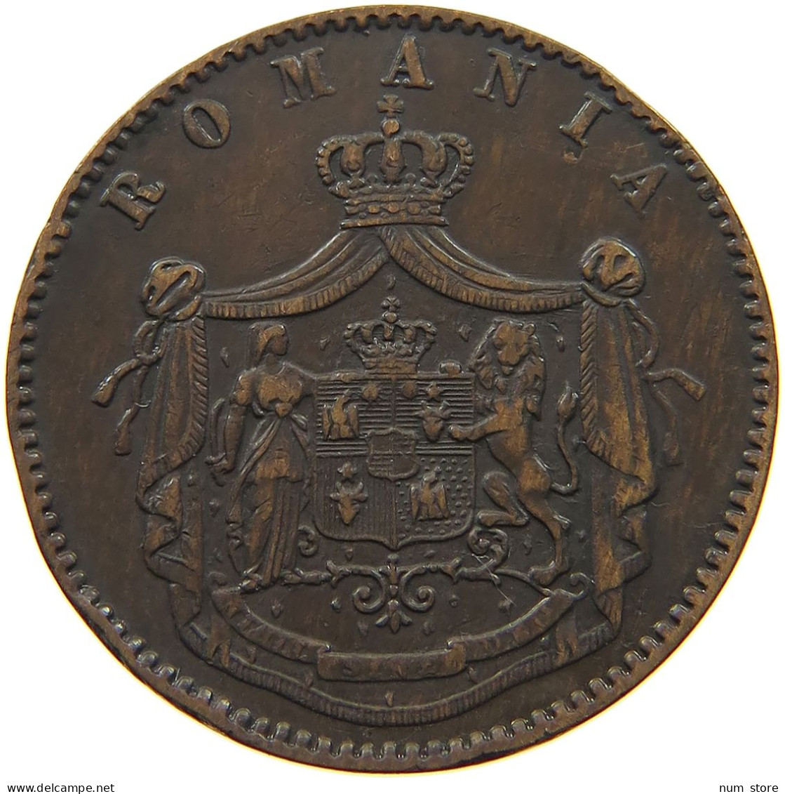 ROMANIA 5 BANI 1867 Carol I. 1866-1914 #a011 0463 - Roumanie