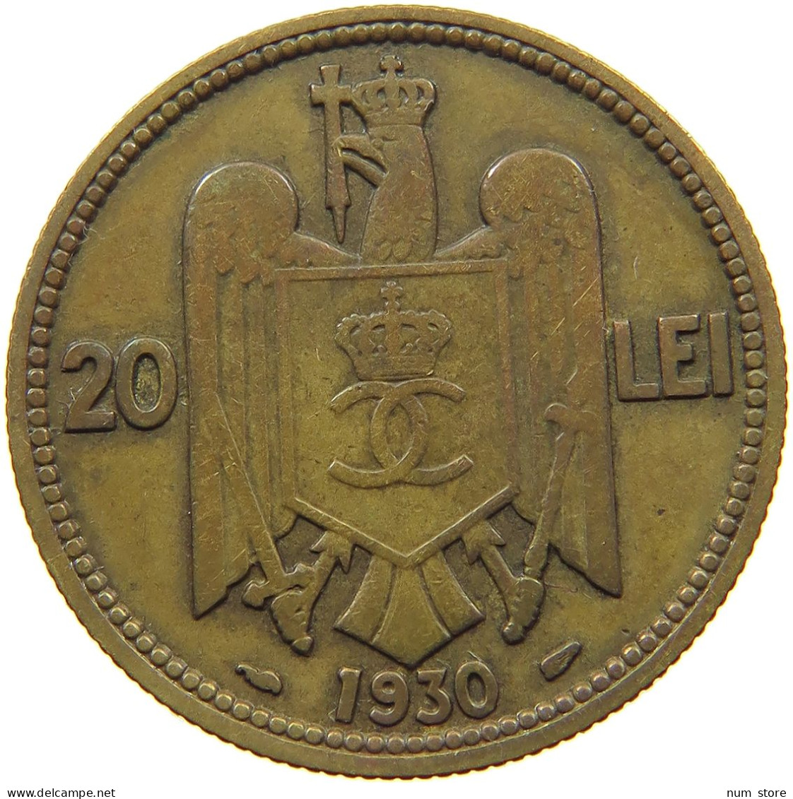 ROMANIA 20 LEI 1930 Carol II. (1930-1940) #s073 0545 - Roumanie