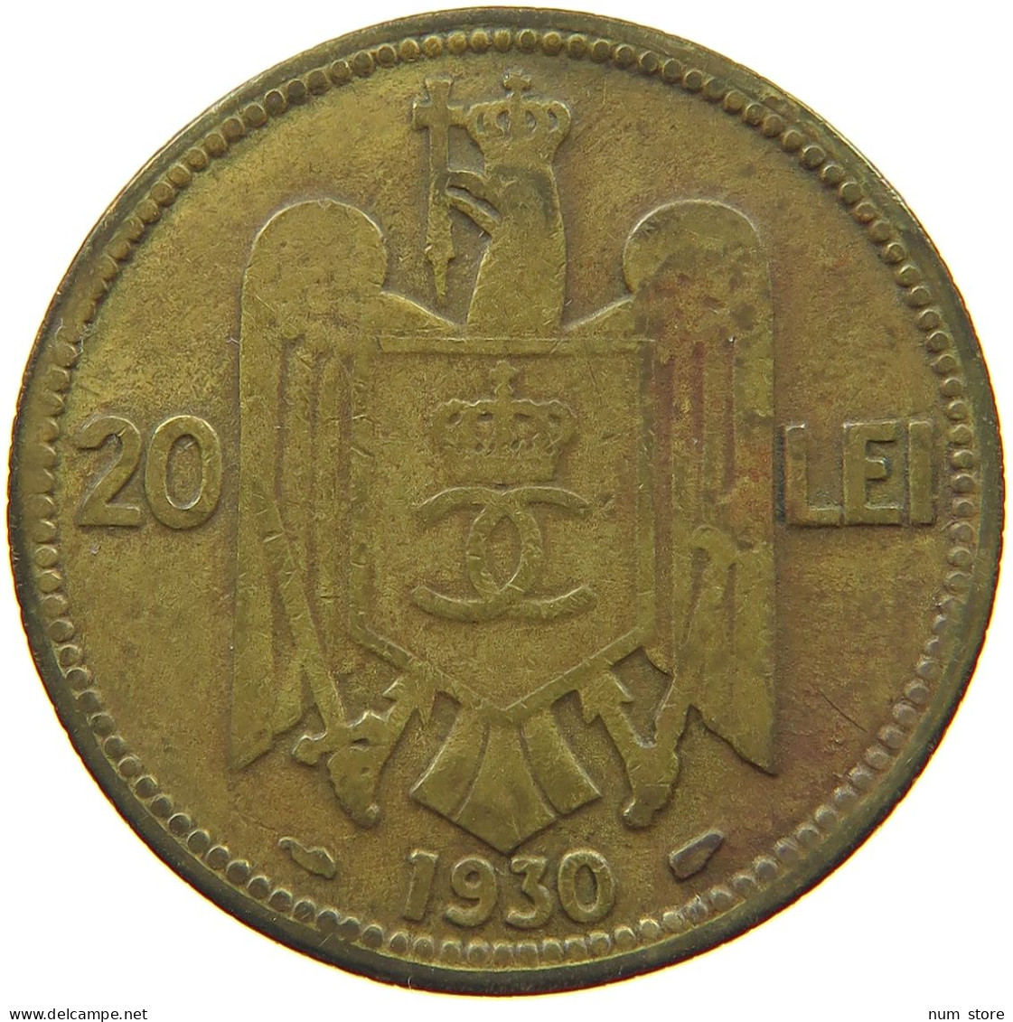 ROMANIA 20 LEI 1930 Carol II. (1930-1940) #s073 0547 - Roumanie