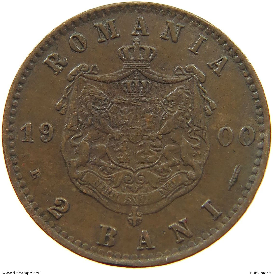 ROMANIA 2 BANI 1900 Carol I. 1866-1914 #a013 0597 - Roumanie