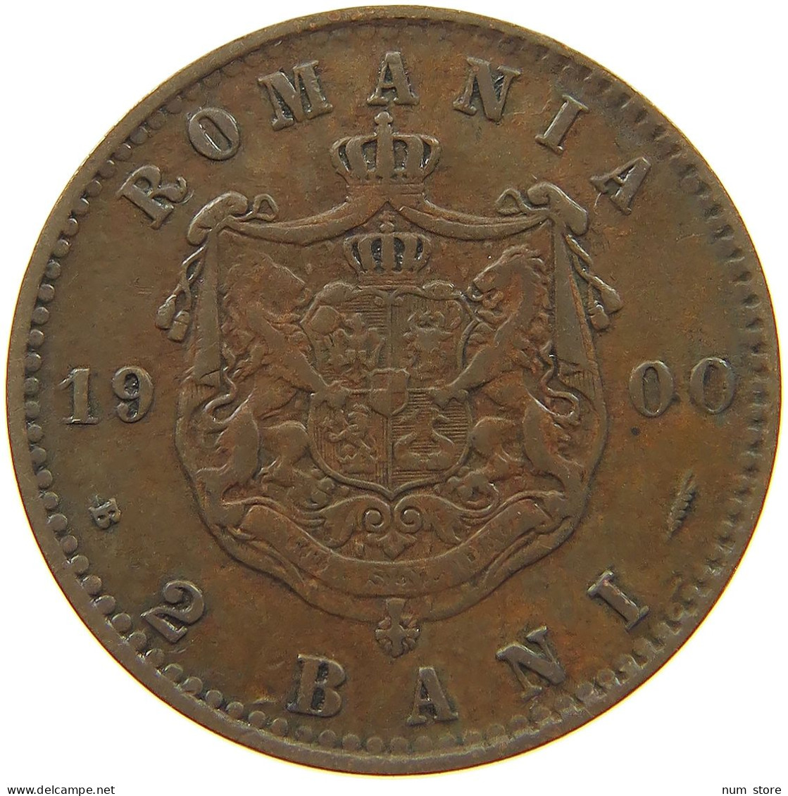ROMANIA 2 BANI 1900 Carol I. 1866-1914 #a013 0599 - Roumanie