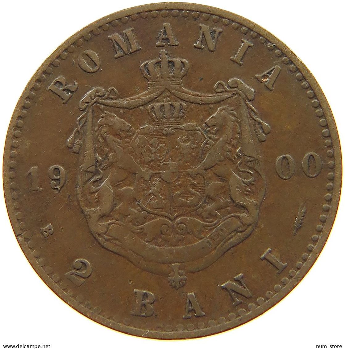 ROMANIA 2 BANI 1900 Carol I. 1866-1914 #a012 0557 - Roumanie