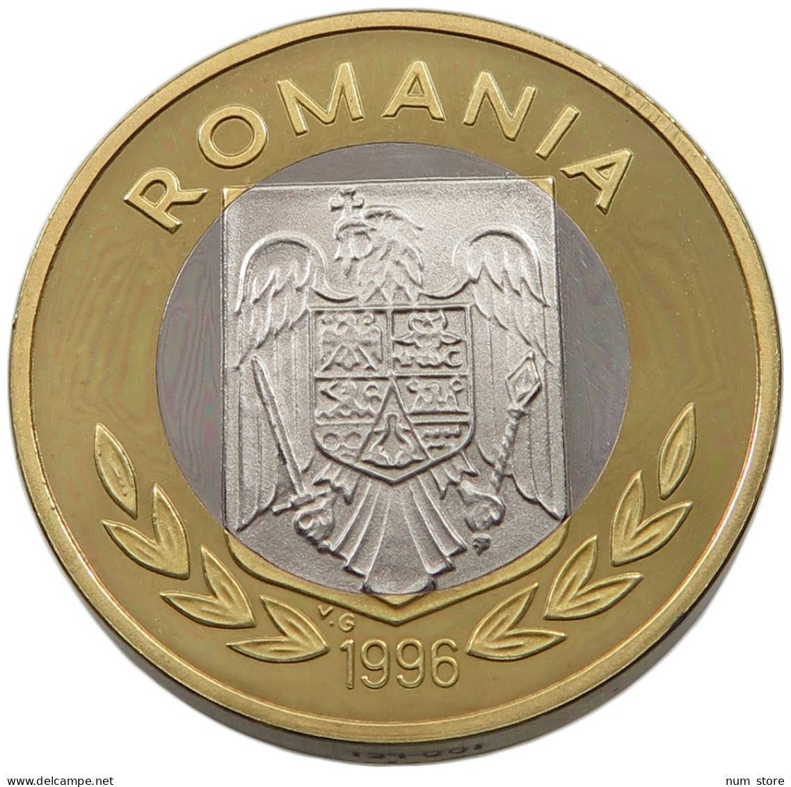 ROMANIA 100 LEI 1996 ROMANIA 100 LEI 1996 BRASS NICKEL 4.5 MM THICK PIEDFORT #alb038 0113 - Roumanie